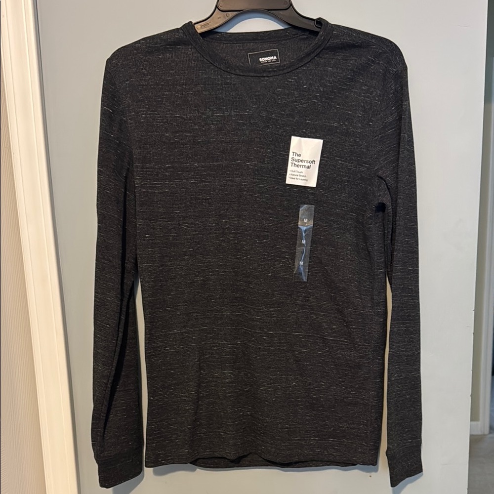 Sonoma Grey Long Sleeve Thermal Crew Neck
